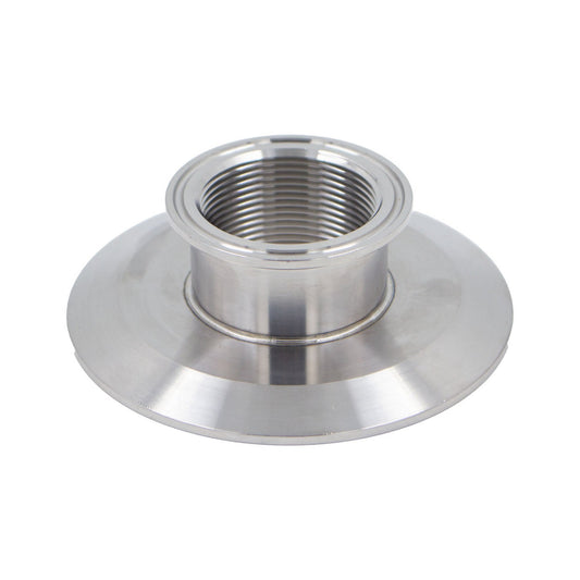 Stainless Steel Tri-Clover Threaded Cap Reducer - 4" TC X 2" TC (1 1/2" NPS)