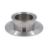Stainless Steel Tri-Clover Threaded Cap Reducer - 4" TC X 2.5" TC (2" NPS)