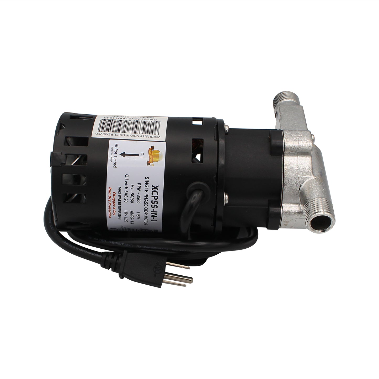 Chugger Brew Pump X Dry - Inline Inlet