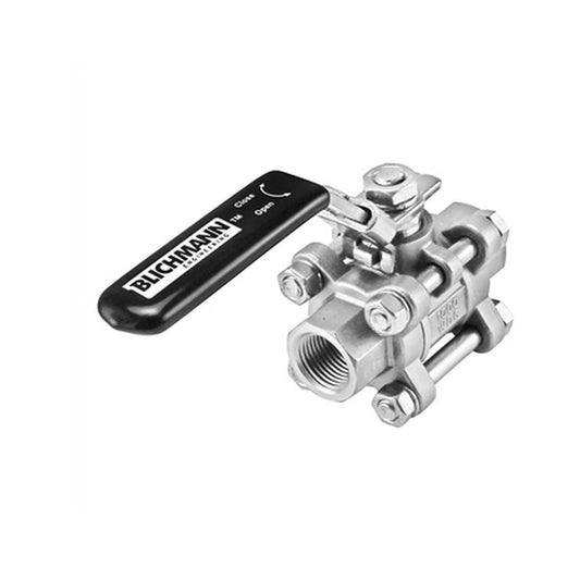 Blichmann Stainless Steel 3-Piece Ball Valve - 3/8" Female NPT