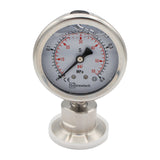 Ss Brewtech Stainless Steel Tri-Clover Pressure Gauge - 1.5" TC (0-60 PSI)