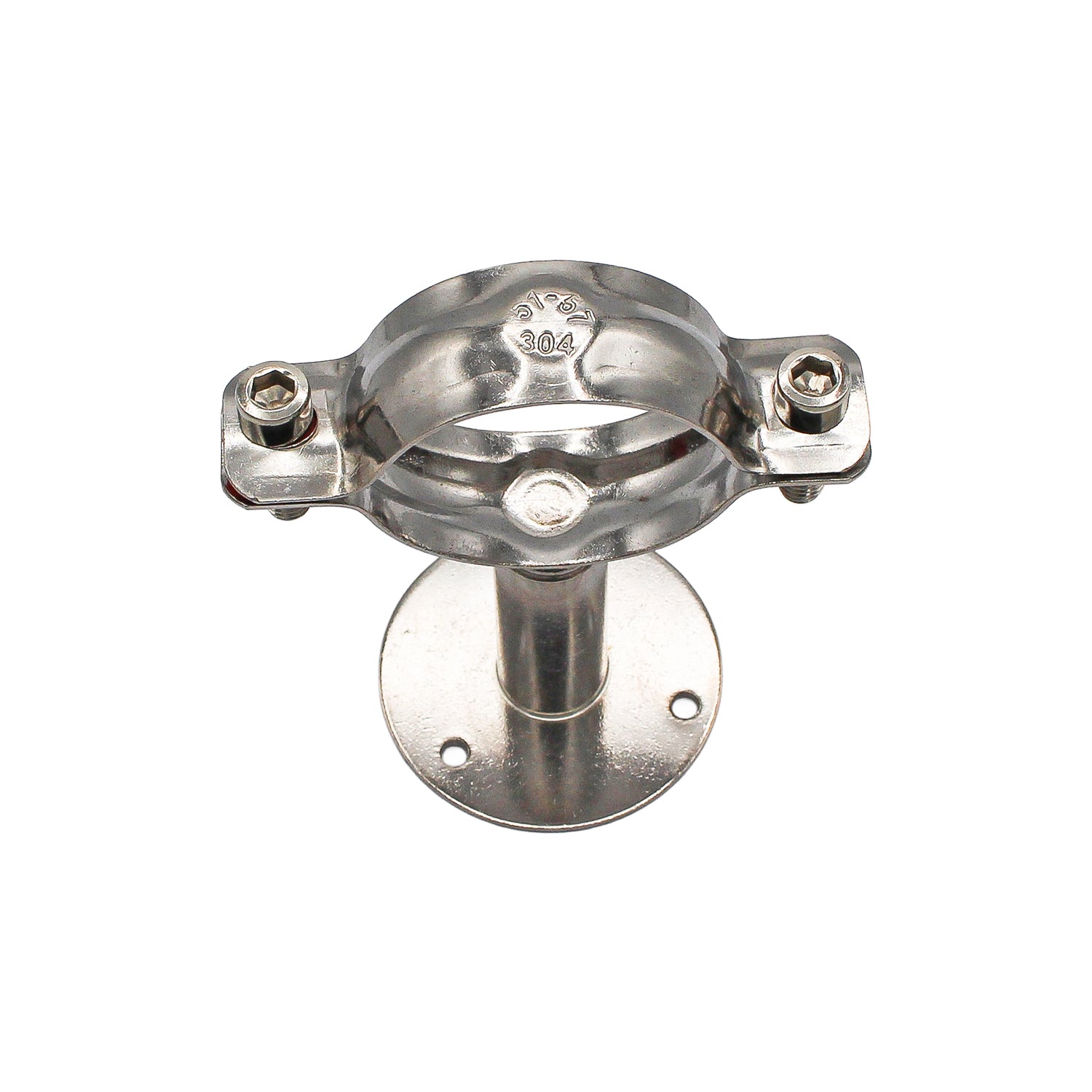 Kegland 2" Tri Clamp Extension Pipe Bracket Hanger - Tri Clover Sanitary Stainless Steel -  Canuck Homebrew Supply, Canada