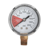High Pressure Gauge (0-2000 PSI | Right)