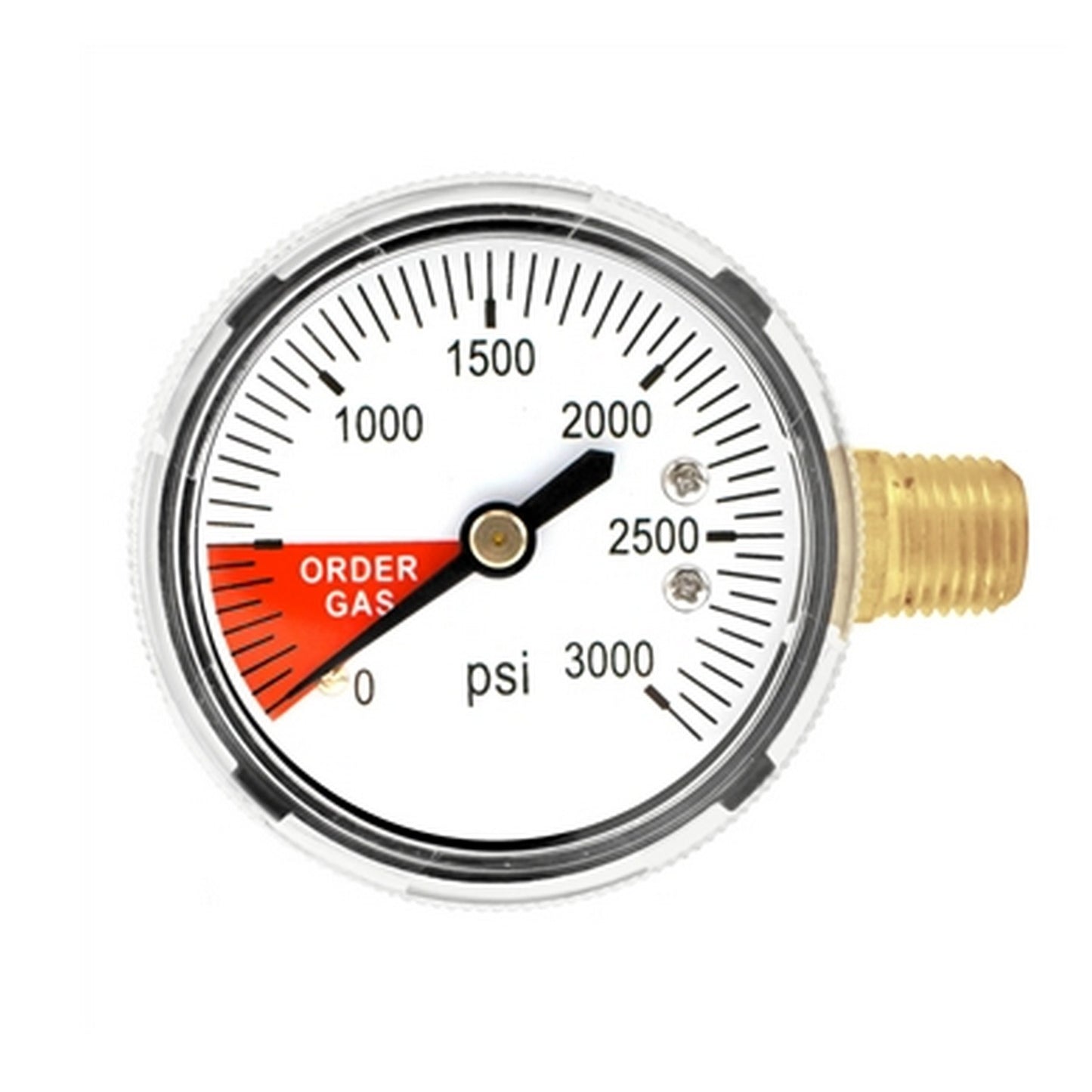 High Pressure Gauge (0-3000 PSI | Left)