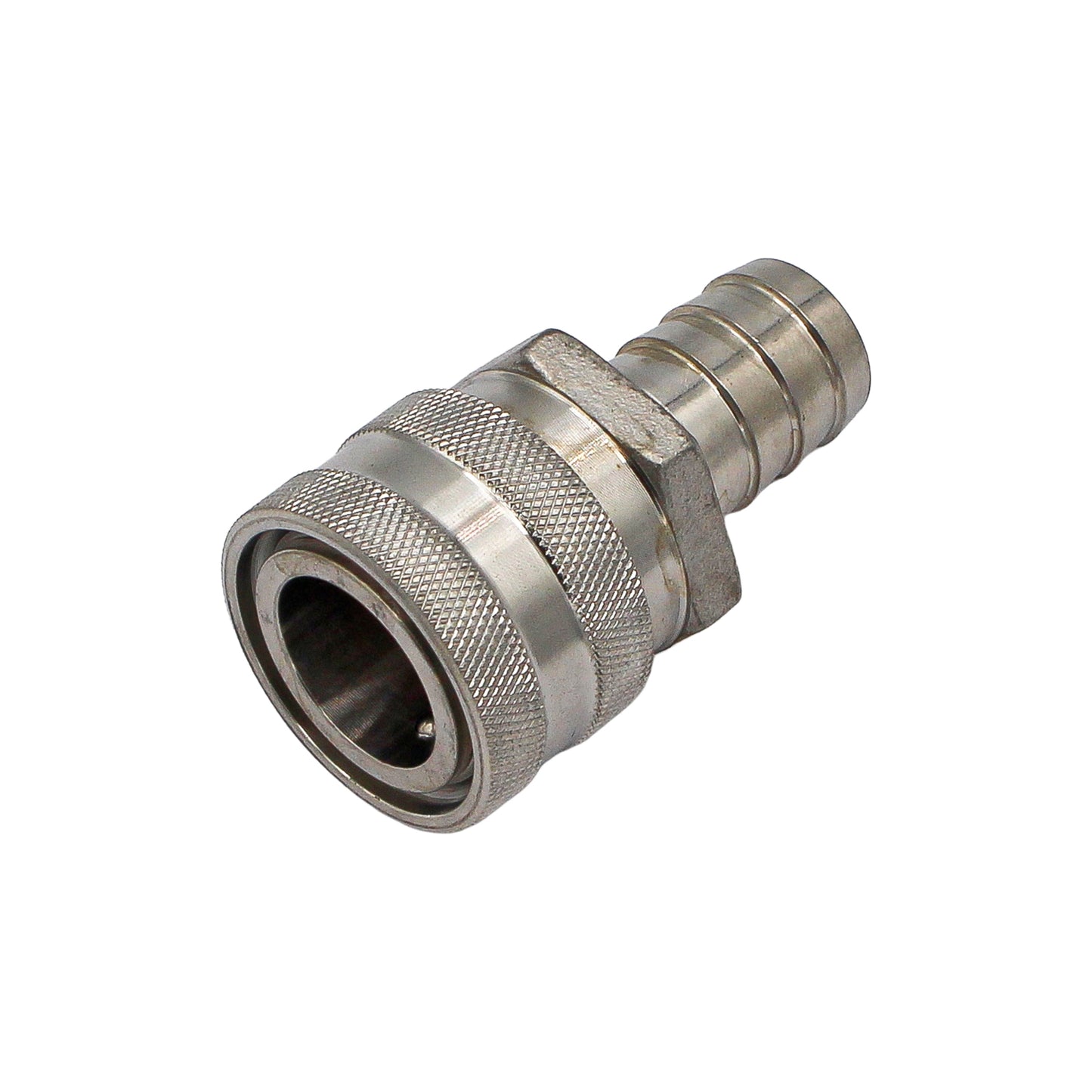 Stainless Steel Quick Disconnect Fitting - Female QD X 5/8" OD Barb -  Canuck Homebrew Supply, Canada