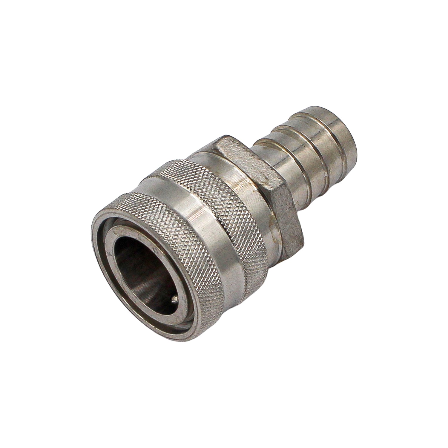 Stainless Steel Quick Disconnect Fitting - Female QD X 5/8" OD Barb -  Canuck Homebrew Supply, Canada