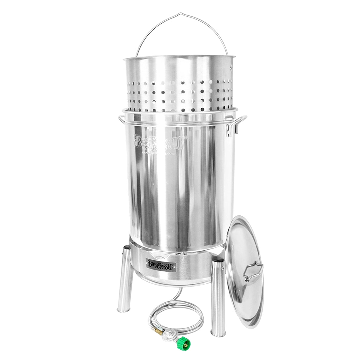 Bayou Classic Stainless Steel Steam & Boil Cooker Set - 44 Qt. [KDS-144]