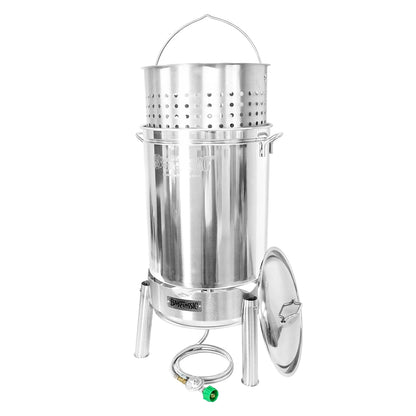 Bayou Classic Stainless Steel Steam & Boil Cooker Set - 62 Qt. [KDS-160]