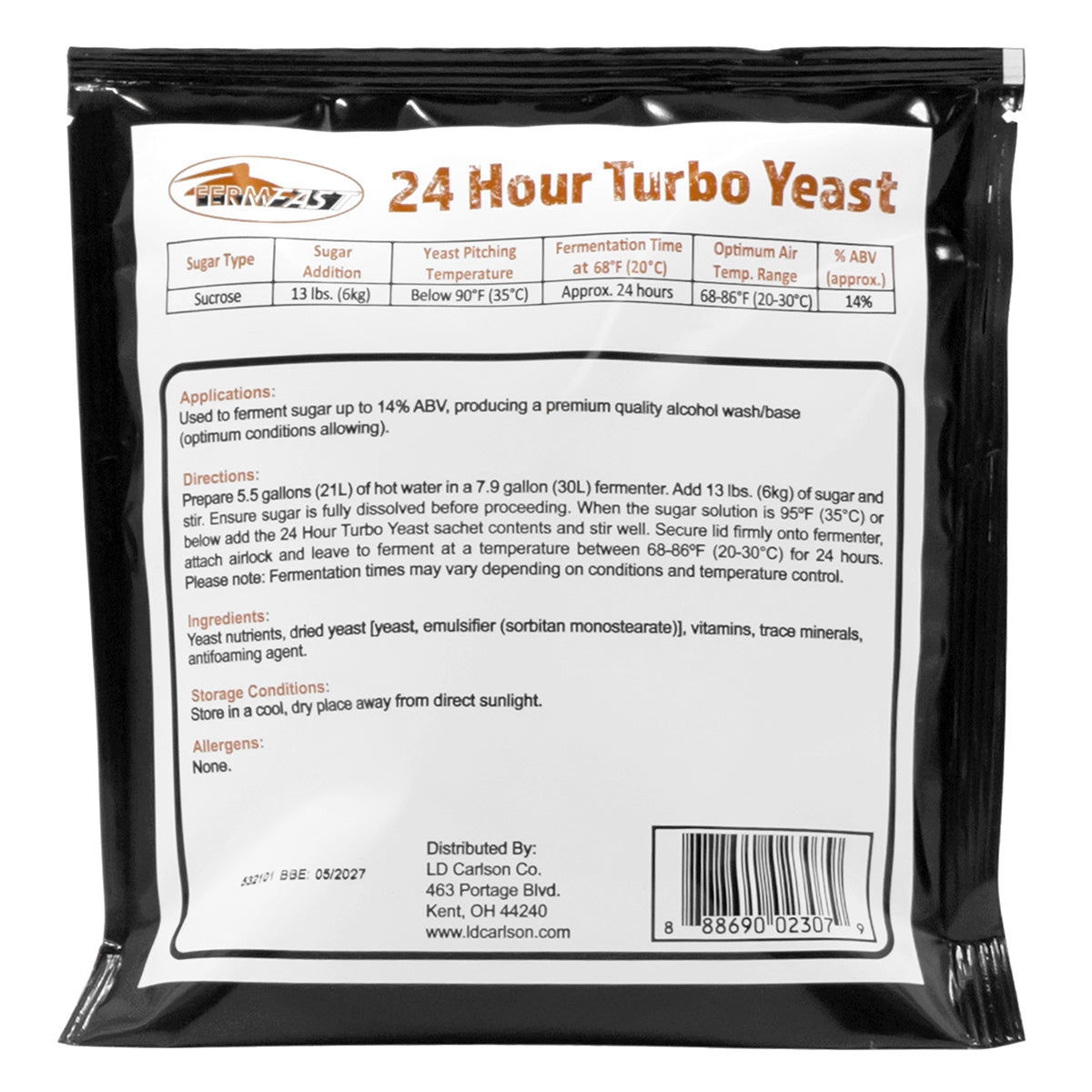 FermFast 24 Hour Turbo Yeast (260 g)