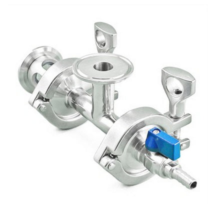 Ss Brewtech Stainless Steel Tri-Clover In-Line Oxygenation Assembly - 1.5" TC