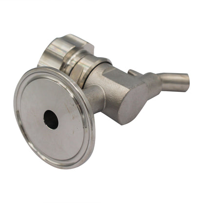 Ss Brewtech 1.5" Tri Clamp Sample Valve (Knob Style) - Tri Clover Sanitary Stainless Steel Fitting