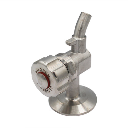 Ss Brewtech 1.5" Tri Clamp Sample Valve (Knob Style) - Tri Clover Sanitary Stainless Steel Fitting