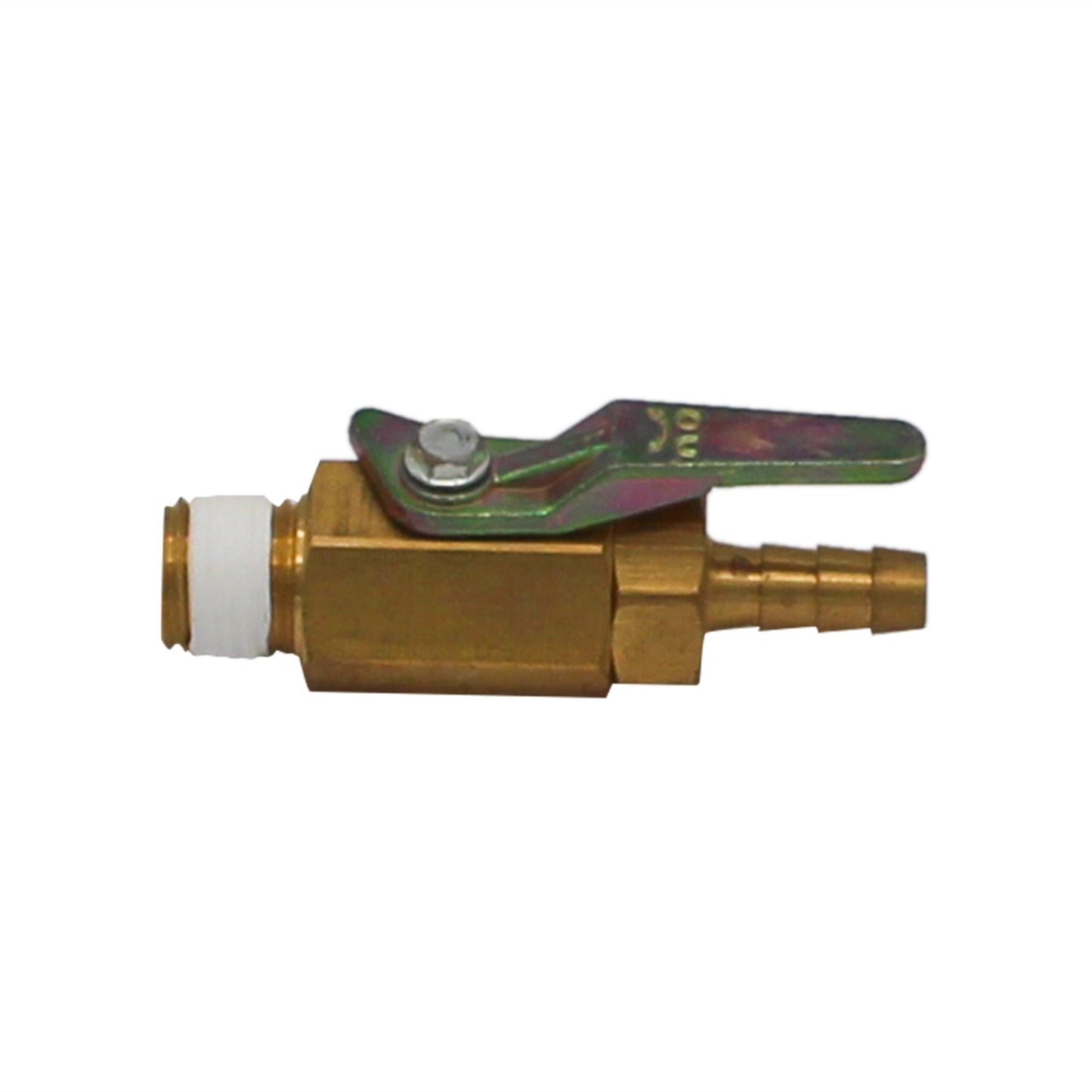 Taprite Brass Shut Off Valve - 1/4" Male NPT to 1/4" Barb - #1600C-250