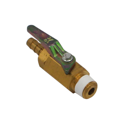 Taprite Brass Shut Off Valve - 1/4" Male NPT to 1/4" Barb - #1600C-250