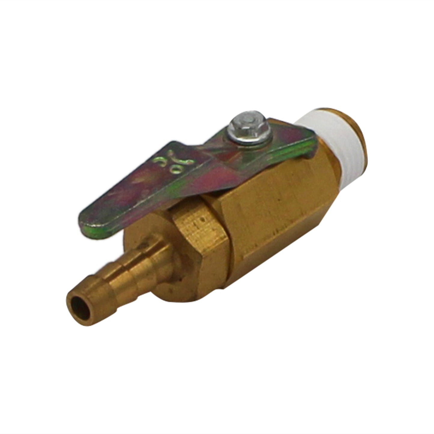 Taprite Brass Shut Off Valve - 1/4" Male NPT to 1/4" Barb - #1600C-250