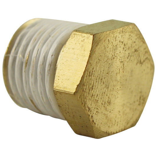 1/4” Male NPT Brass Hex Plug - #665U