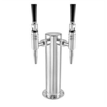 Taprite Stainless Steel Dual Tap Stout Faucet Beer Tower