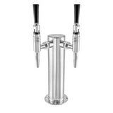 Taprite Stainless Steel Dual Tap Stout Faucet Beer Tower