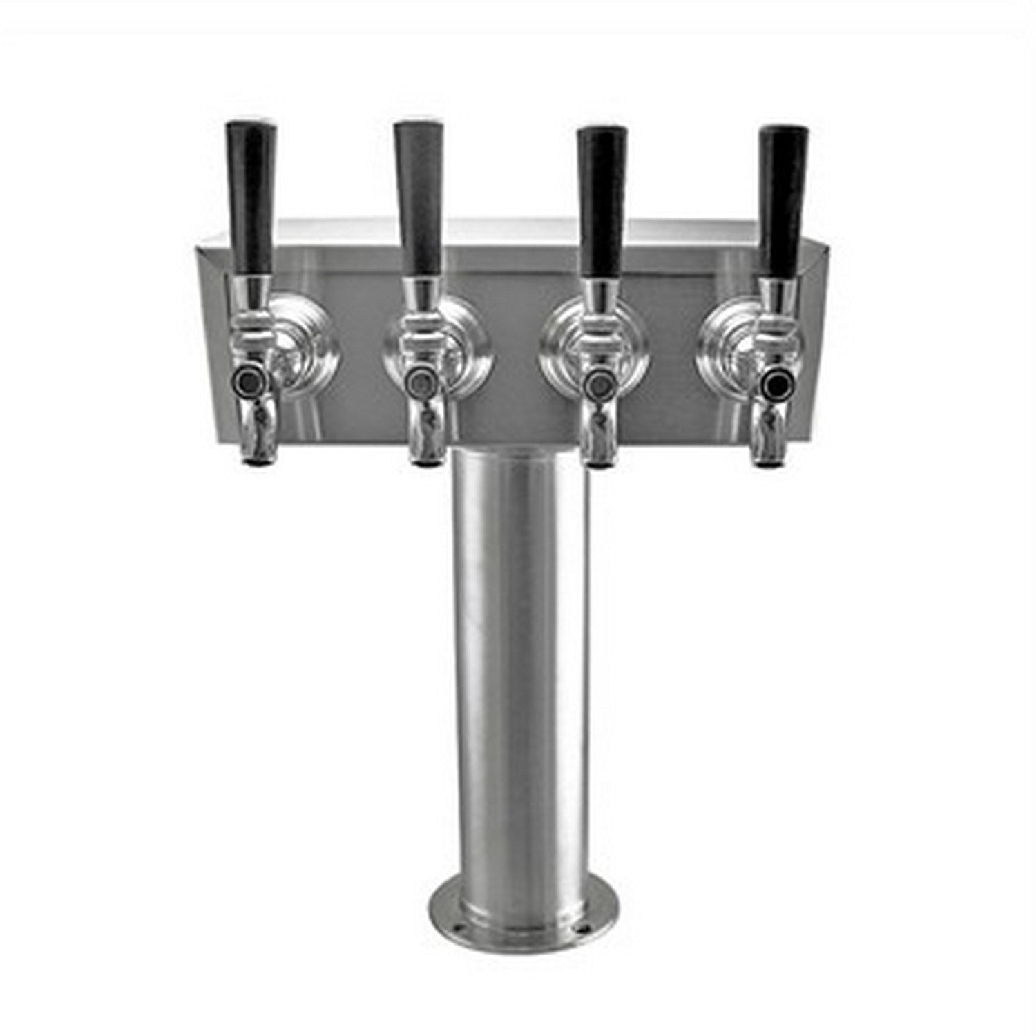 Taprite Stainless Steel 4 Faucet "T" Beer Tower
