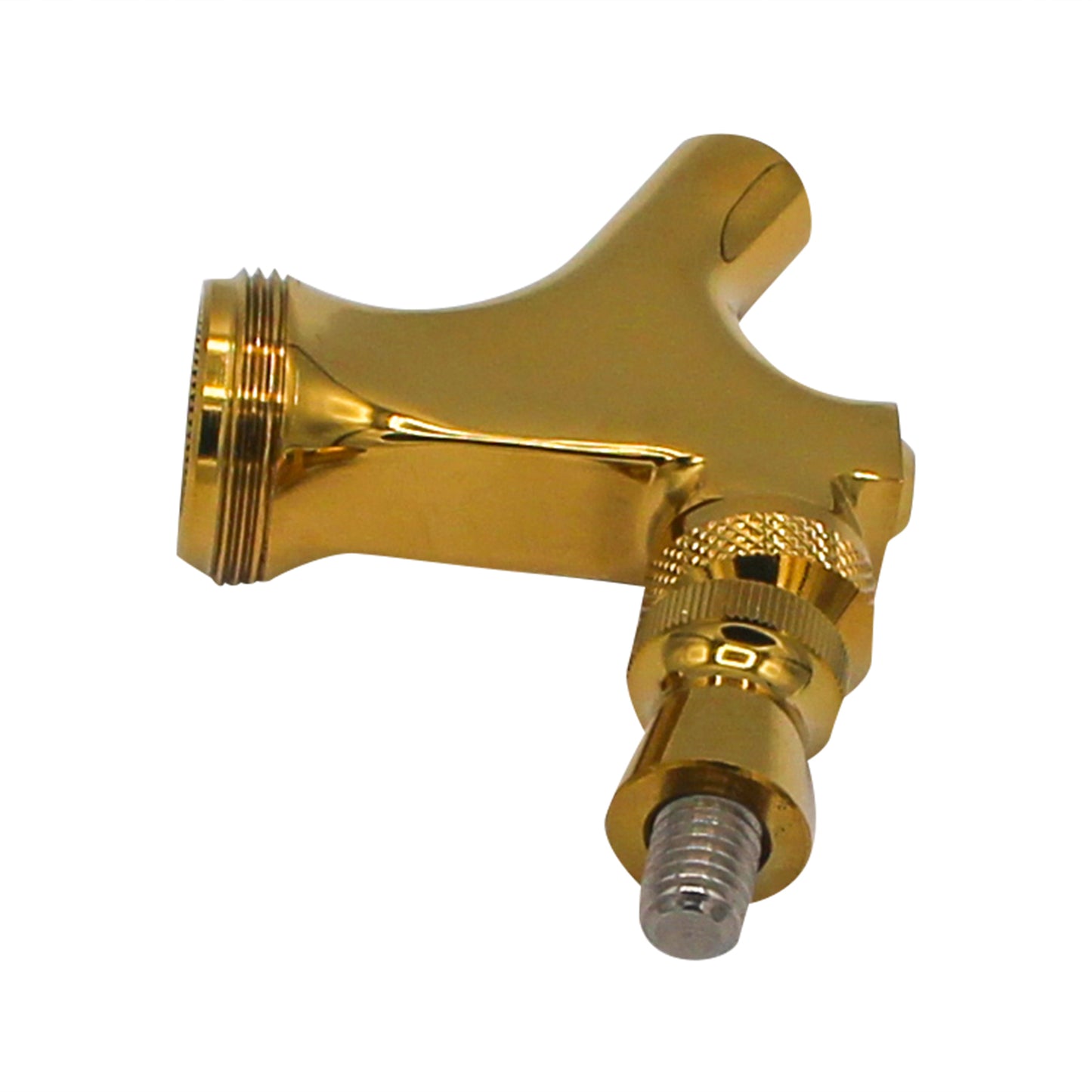 Taprite Gold Plated PVD Brass Beer Faucet - Stainless Steel Lever [#BF1004]