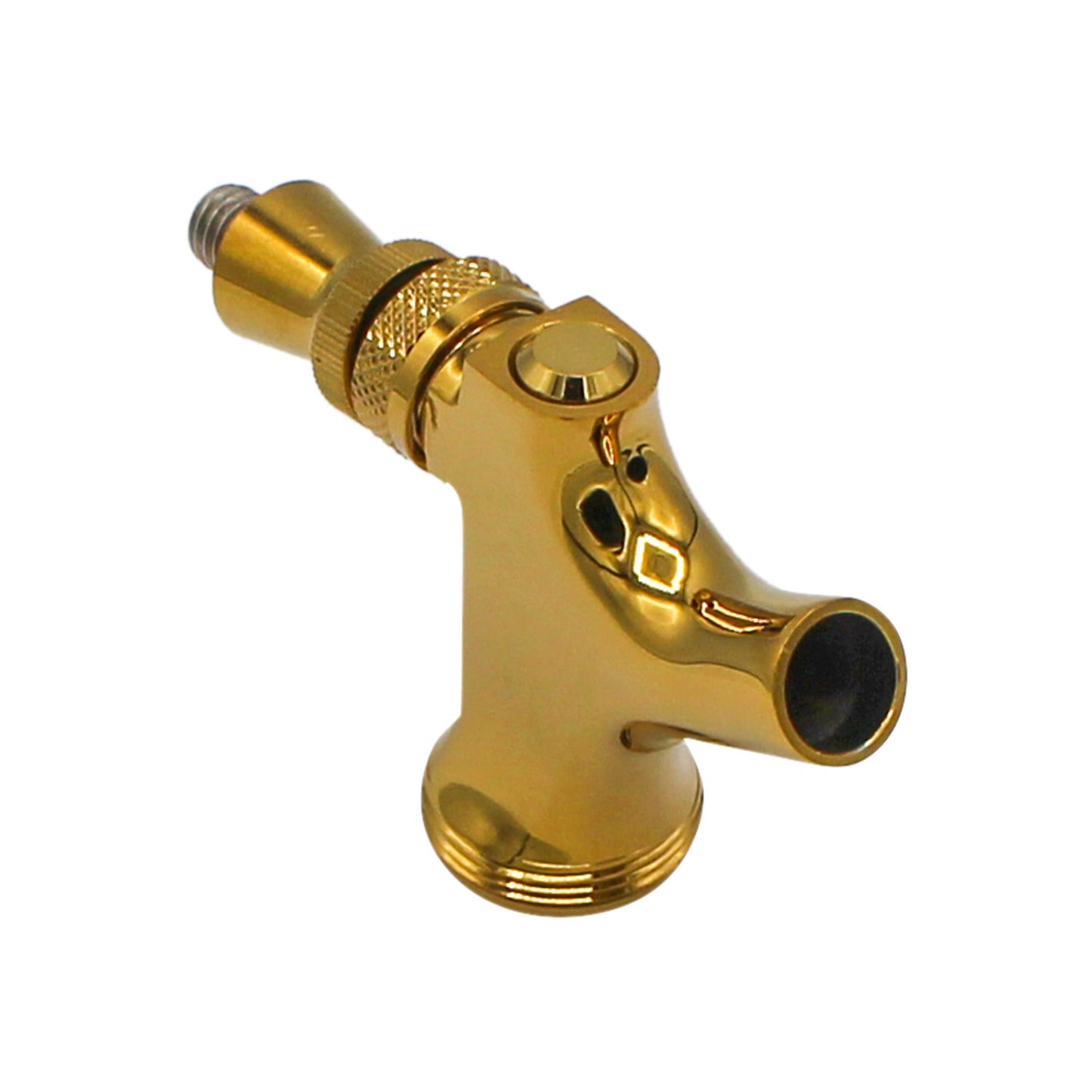 Taprite Gold Plated PVD Brass Beer Faucet - Stainless Steel Lever [#BF1004]