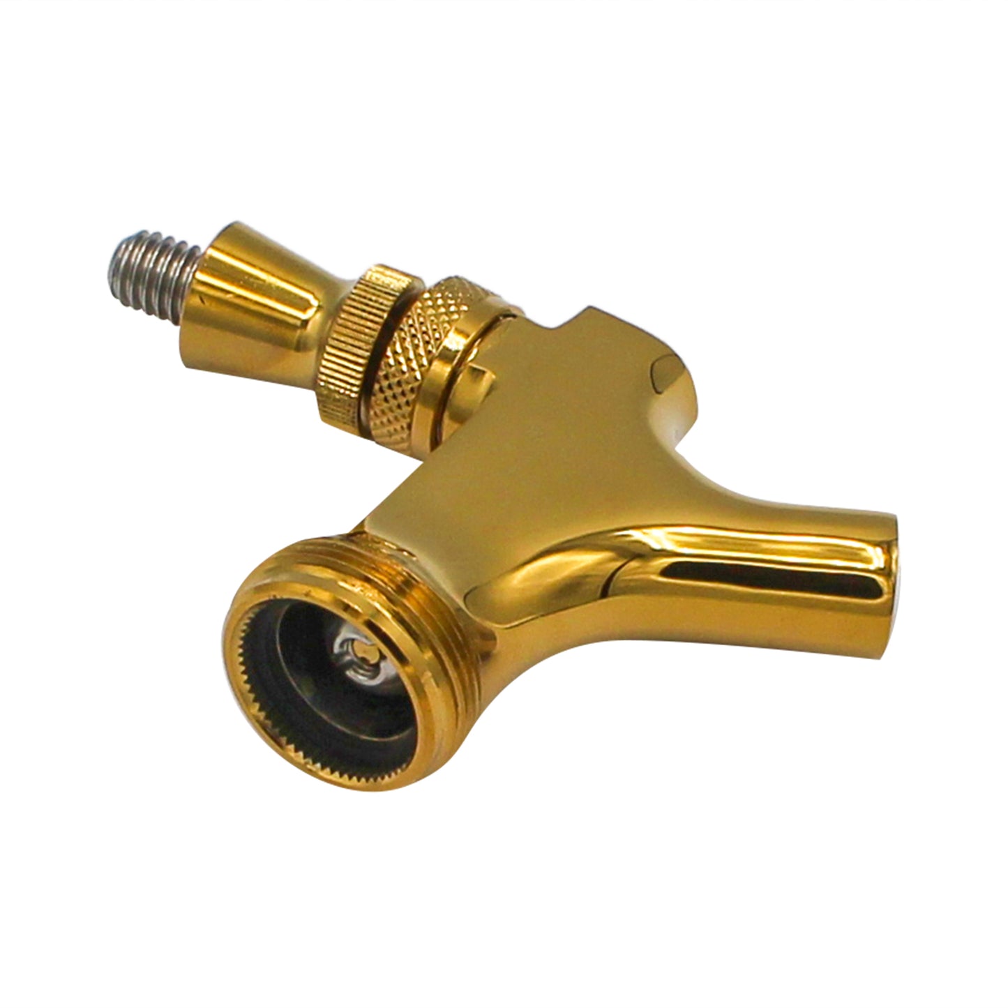 Taprite Gold Plated PVD Brass Beer Faucet - Stainless Steel Lever [#BF1004]