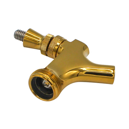 Taprite Gold Plated PVD Brass Beer Faucet - Stainless Steel Lever [#BF1004]
