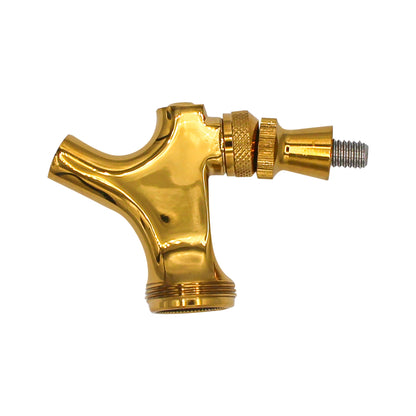 Taprite Gold Plated PVD Brass Beer Faucet - Stainless Steel Lever [#BF1004]