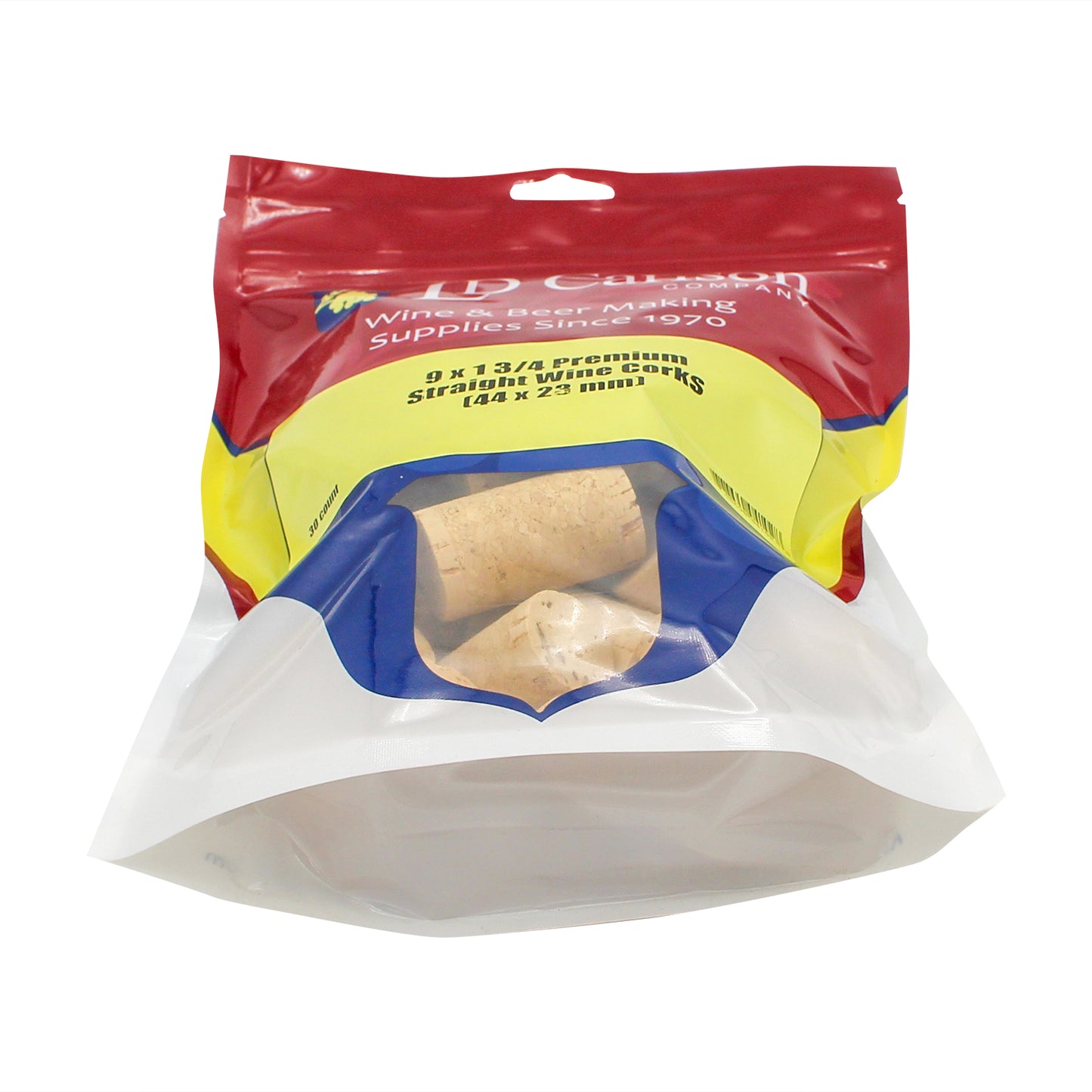 Premium Quality Straight Wine Corks - #9 by 1 3/4" Length (30 per bag)