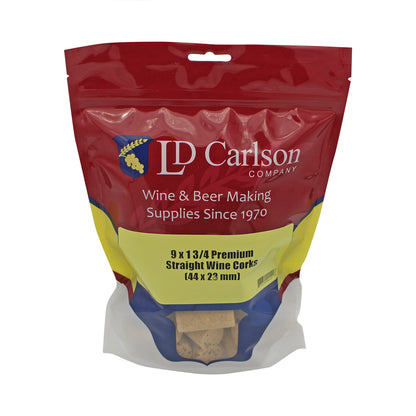 Premium Quality Straight Wine Corks - #9 by 1 3/4" Length (30 per bag)