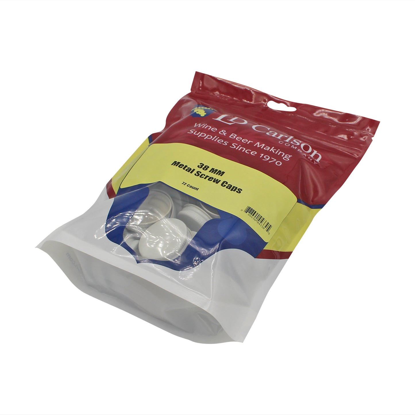 Metal Screw Caps - 38 mm - (72 per bag)