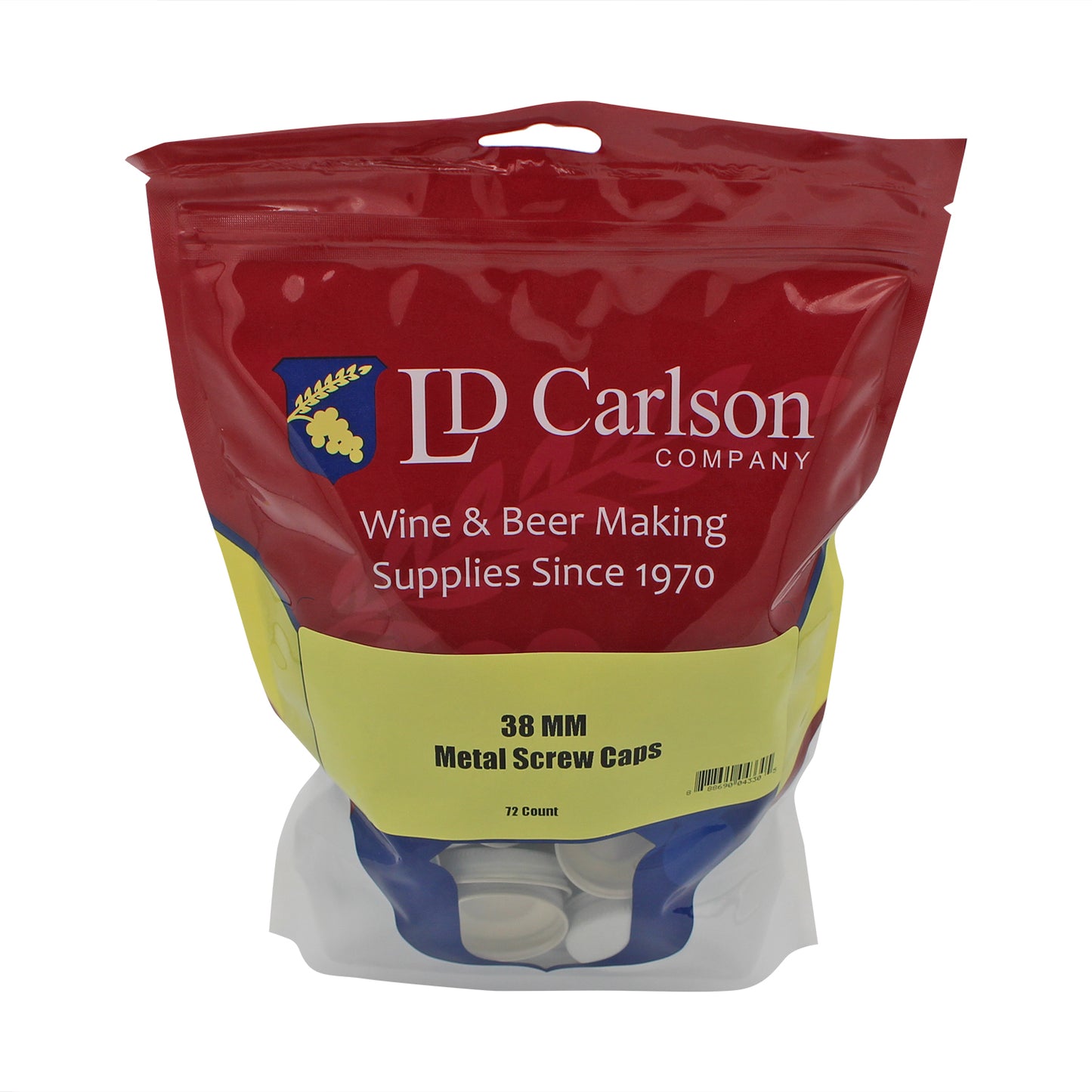 Metal Screw Caps - 38 mm - (72 per bag)