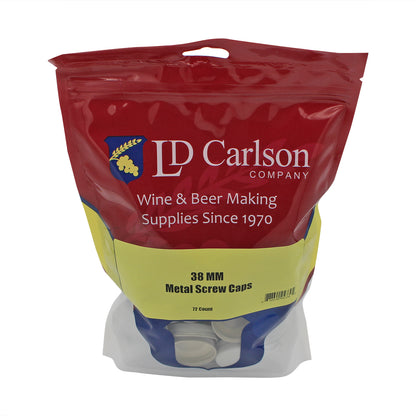 Metal Screw Caps - 38 mm - (72 per bag)