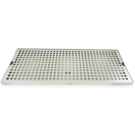 Premium Stainless Steel Counter Top Drip Tray with Drain - 20" x 8" x 3/4" - Canadian Homebrewing Supplier - Free Shipping - Canuck Homebrew Supply