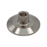 Stainless Steel Tri-Clover Fitting - 1.5" TC to 1/4" FFL