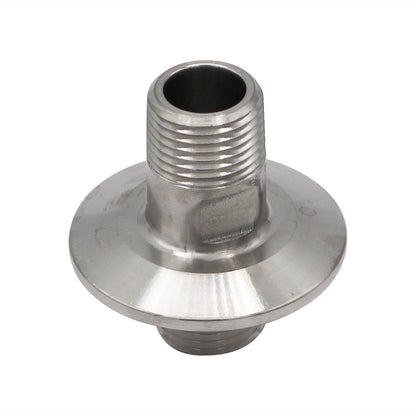 1.5" Tri Clamp X 1/2" Male NPT Adapter - Tri Clover Sanitary Stainless Steel Fitting