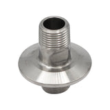 Stainless Steel Tri-Clover Fitting - 1/2" Male NPT to 1.5" TC
