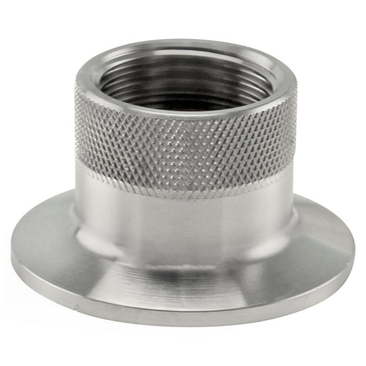 Stainless Steel Tri-Clover Fitting - 1.5” TC to Female Garden Hose