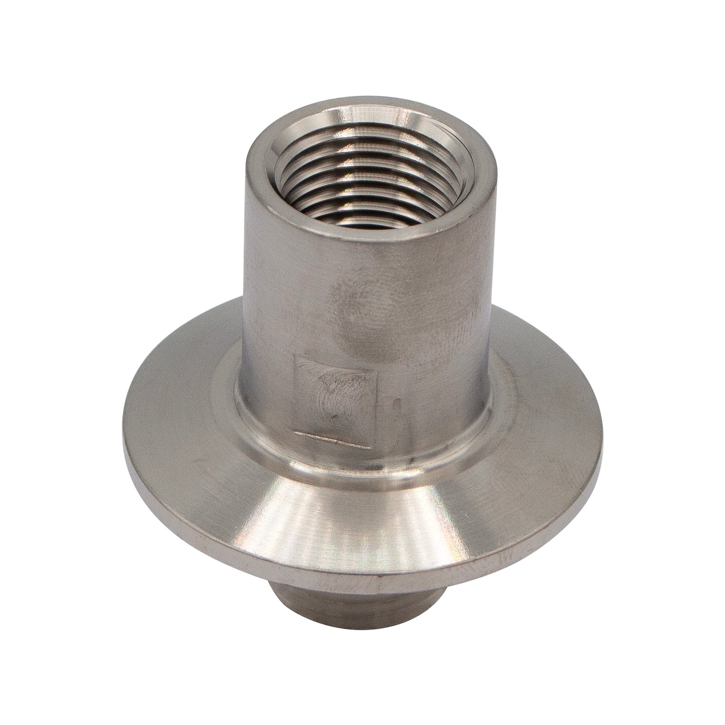 1.5" Tri Clamp X 1/2" Female NPT Outside (1/2" Male NPT Inside) Adapter - Tri Clover Sanitary Stainless Steel Fitting