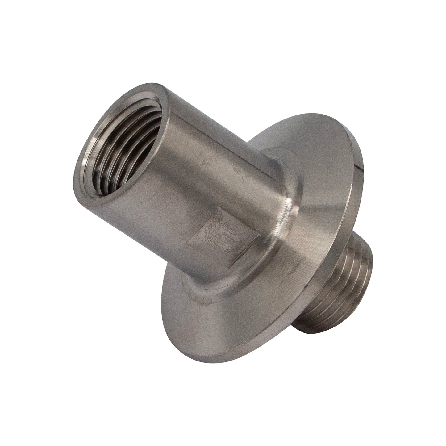 1.5" Tri Clamp X 1/2" Female NPT Outside (1/2" Male NPT Inside) Adapter - Tri Clover Sanitary Stainless Steel Fitting