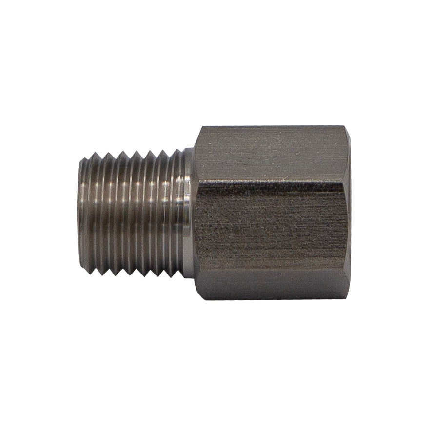 Stainless Steel Thread Adapter - 1/4 LHT Male NPT to 1/4 RHT Female NPT