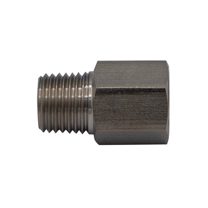 Stainless Steel Thread Adapter - 1/4 LHT Male NPT to 1/4 RHT Female NPT