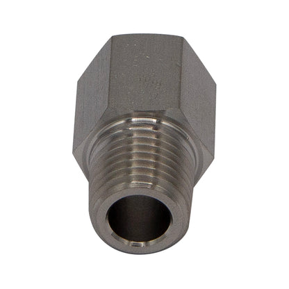 Stainless Steel Thread Adapter - 1/4 LHT Male NPT to 1/4 RHT Female NPT