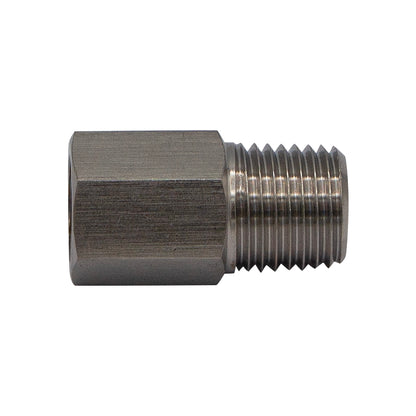 1/4" Male NPT to 1/4" FFL Coupling Adapter - 304 Stainless Steel Pipe Fitting