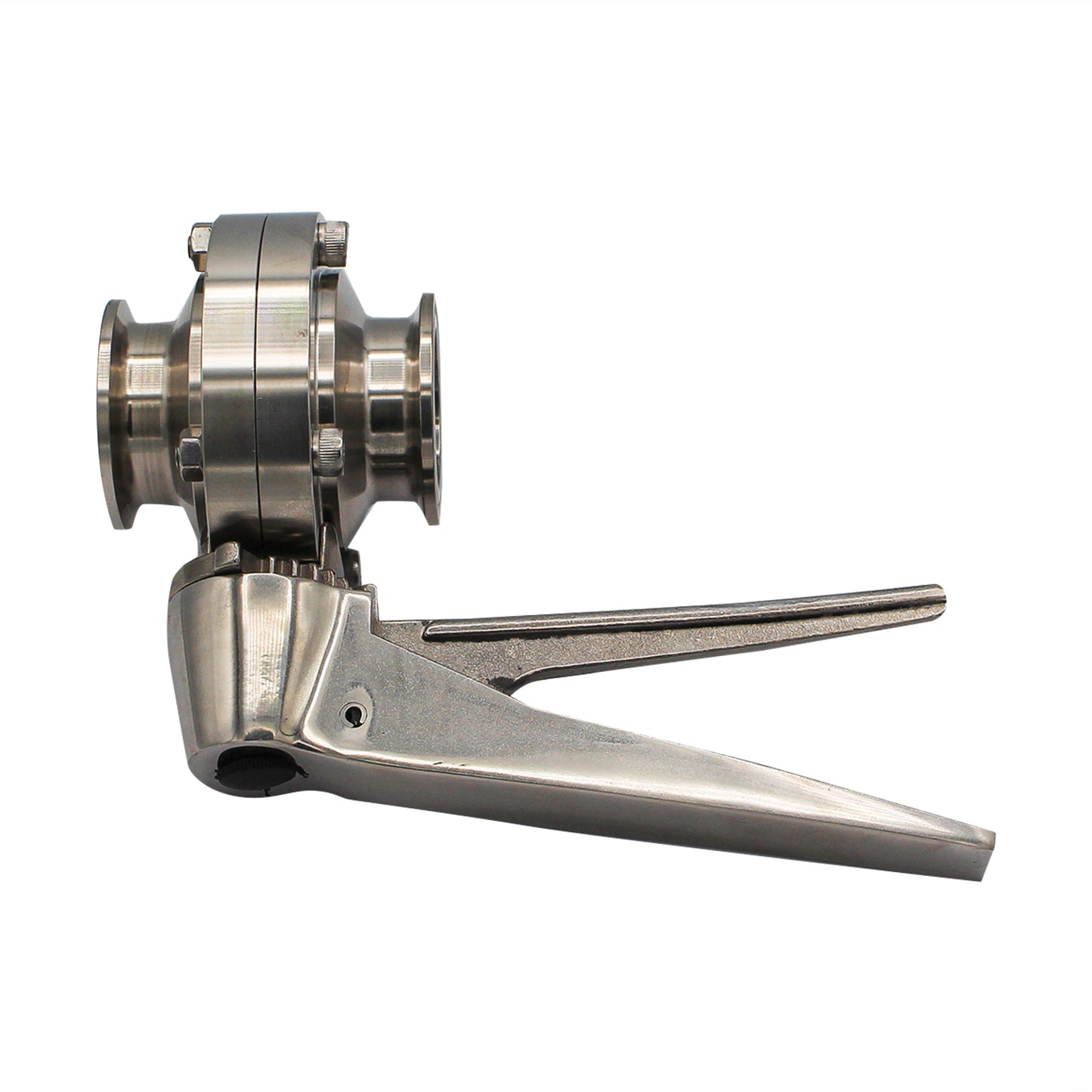 1.5" Tri Clamp Squeeze Trigger Butterfly Valve (All Stainless) - Tri Clover Sanitary Stainless Steel Fitting -  Canuck Homebrew Supply, Canada