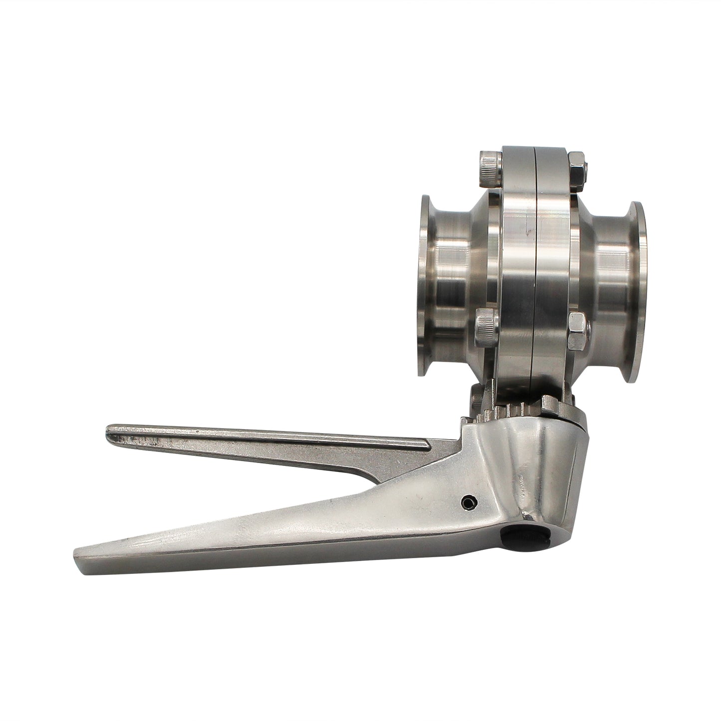 2" Tri Clamp Squeeze Trigger Butterfly Valve (All Stainless) - Tri Clover Sanitary Stainless Steel Fitting