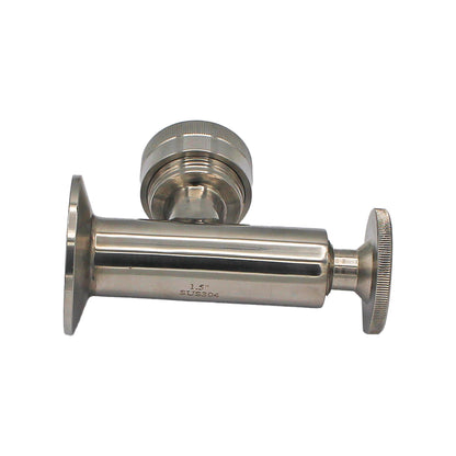 1.5" Tri Clamp Sight Gauge Adapter - Tri Clover Sanitary Stainless Steel Fitting -  Canuck Homebrew Supply, Canada