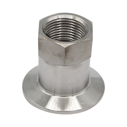 1.5" Tri Clamp X 3/4" Female NPT Adapter - Tri Clover Sanitary Stainless Steel Fitting