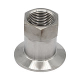 Stainless Steel Tri-Clover Fitting - 1.5" TC to 3/4" Female NPT