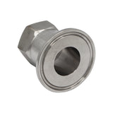 Stainless Steel Tri-Clover Fitting - 1.5" TC to 3/4" Female NPT